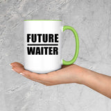 Future Waiter - 15oz Accent Mug Green