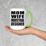 Mom Wife Industrial Designer - 15oz Accent Mug Green