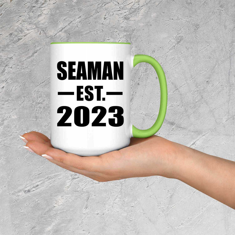 Seaman Established EST. 2023 - 15oz Accent Mug Green