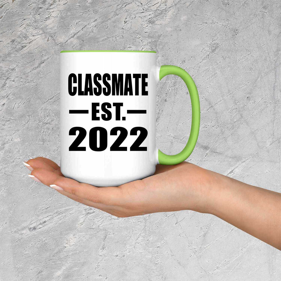 Classmate Established EST. 2022 - 15oz Accent Mug Green