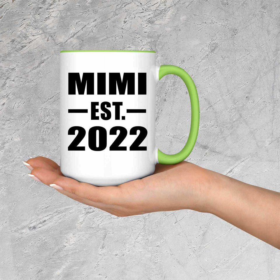 Mimi Established EST. 2022 - 15oz Accent Mug Green