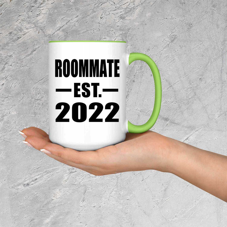 Roommate Established EST. 2022 - 15oz Accent Mug Green