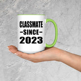 Classmate Since 2023 - 15oz Accent Mug Green