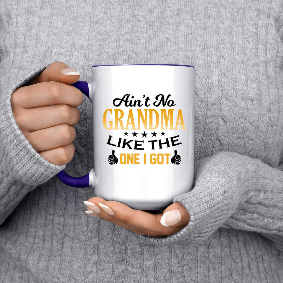 Ain't No Grandma Like The One I Got - 15oz Accent Mug Purple
