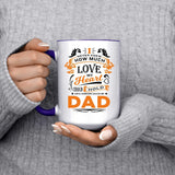 How Much Love Could Hold Until Called Me Dad - 15oz Accent Mug Purple