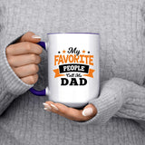 My Favorite People Call Me Dad - 15oz Accent Mug Purple