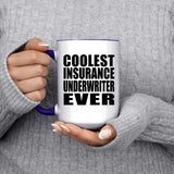 Coolest Insurance Underwriter Ever - 15oz Accent Mug Purple