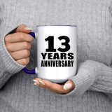 13th Anniversary 13 Years Anniversary - 15oz Accent Mug Purple