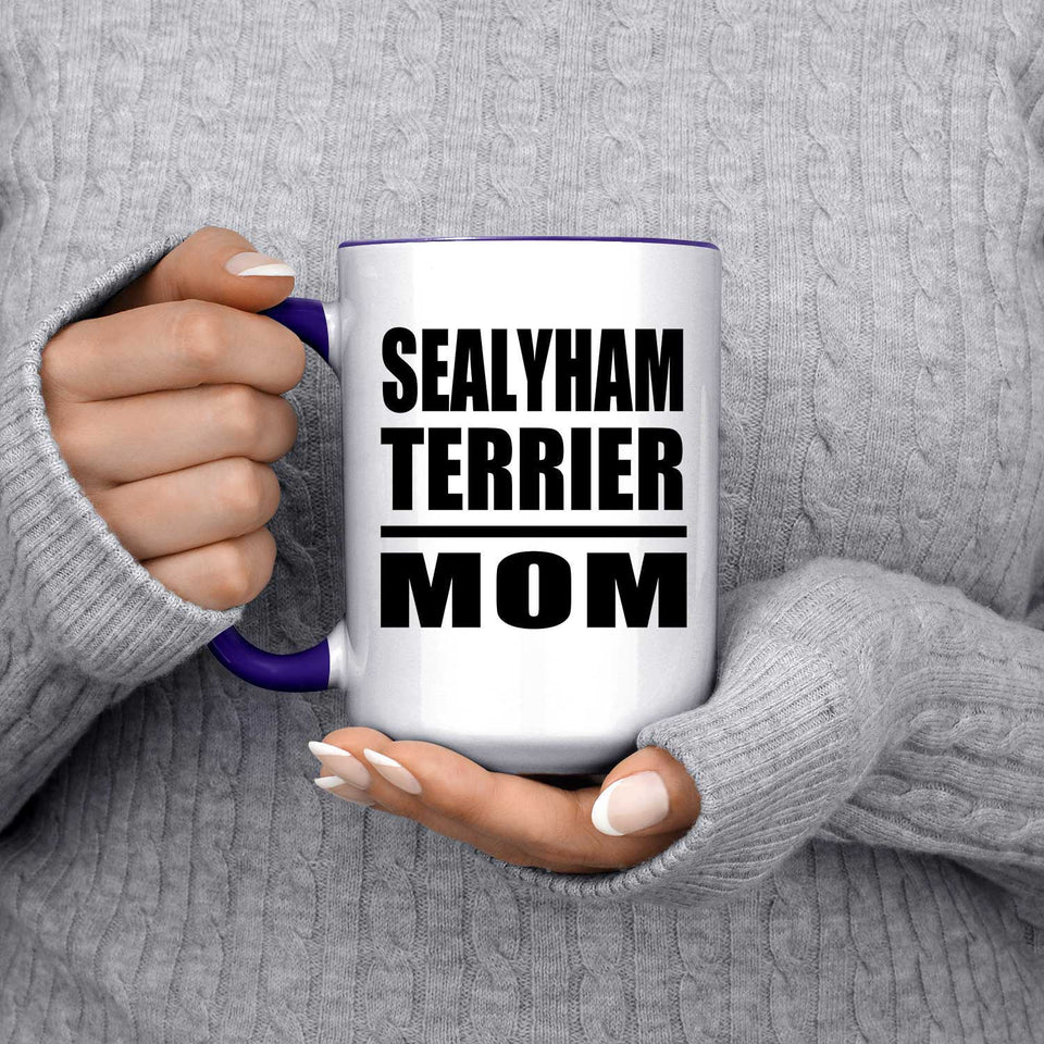 Sealyham Terrier Mom - 15oz Accent Mug Purple