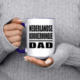 Nederlandse Kooikerhondje Dad - 15oz Accent Mug Purple