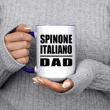 Spinone Italiano Dad - 15oz Accent Mug Purple
