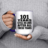 101st Anniversary 101 Years Still In Love After These Years - 15oz Accent Mug Purple