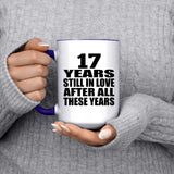 17th Anniversary 17 Years Still In Love After These Years - 15oz Accent Mug Purple