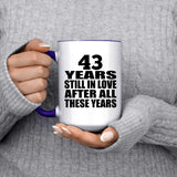 43rd Anniversary 43 Years Still In Love After These Years - 15oz Accent Mug Purple