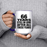 66th Anniversary 66 Years Still In Love After These Years - 15oz Accent Mug Purple