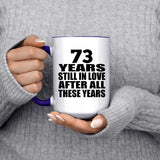 73rd Anniversary 73 Years Still In Love After These Years - 15oz Accent Mug Purple