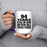 94th Anniversary 94 Years Still In Love After These Years - 15oz Accent Mug Purple