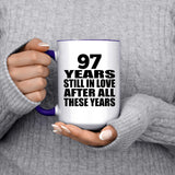 97th Anniversary 97 Years Still In Love After These Years - 15oz Accent Mug Purple