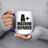 A+ Machine Repairer - 15oz Accent Mug Purple