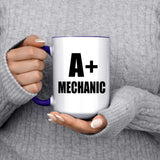 A+ Mechanic - 15oz Accent Mug Purple
