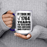 42nd Birthday Took Square Root of 1764 Years To Awesome - 15oz Accent Mug Purple