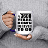 60th Anniversary Square Root of 3600 Years Down Forever To Go - 15oz Accent Mug Purple