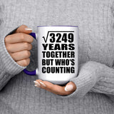 57th Anniversary Square Root of 3249 Years Who's Counting - 15oz Accent Mug Purple