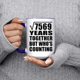 87th Anniversary Square Root of 7569 Years Who's Counting - 15oz Accent Mug Purple
