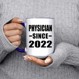 Physician Since 2022 - 15oz Accent Mug Purple