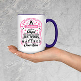 Grandmother Is An Angel Takes You Under Her Wings - 15oz Accent Mug Purple