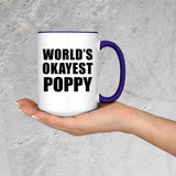 World's Okayest Poppy - 15oz Accent Mug Purple