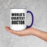 World's Greatest Doctor - 15oz Accent Mug Purple
