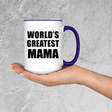 World's Greatest Mama - 15oz Accent Mug Purple