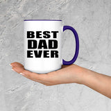 Best Dad Ever - 15oz Accent Mug Purple
