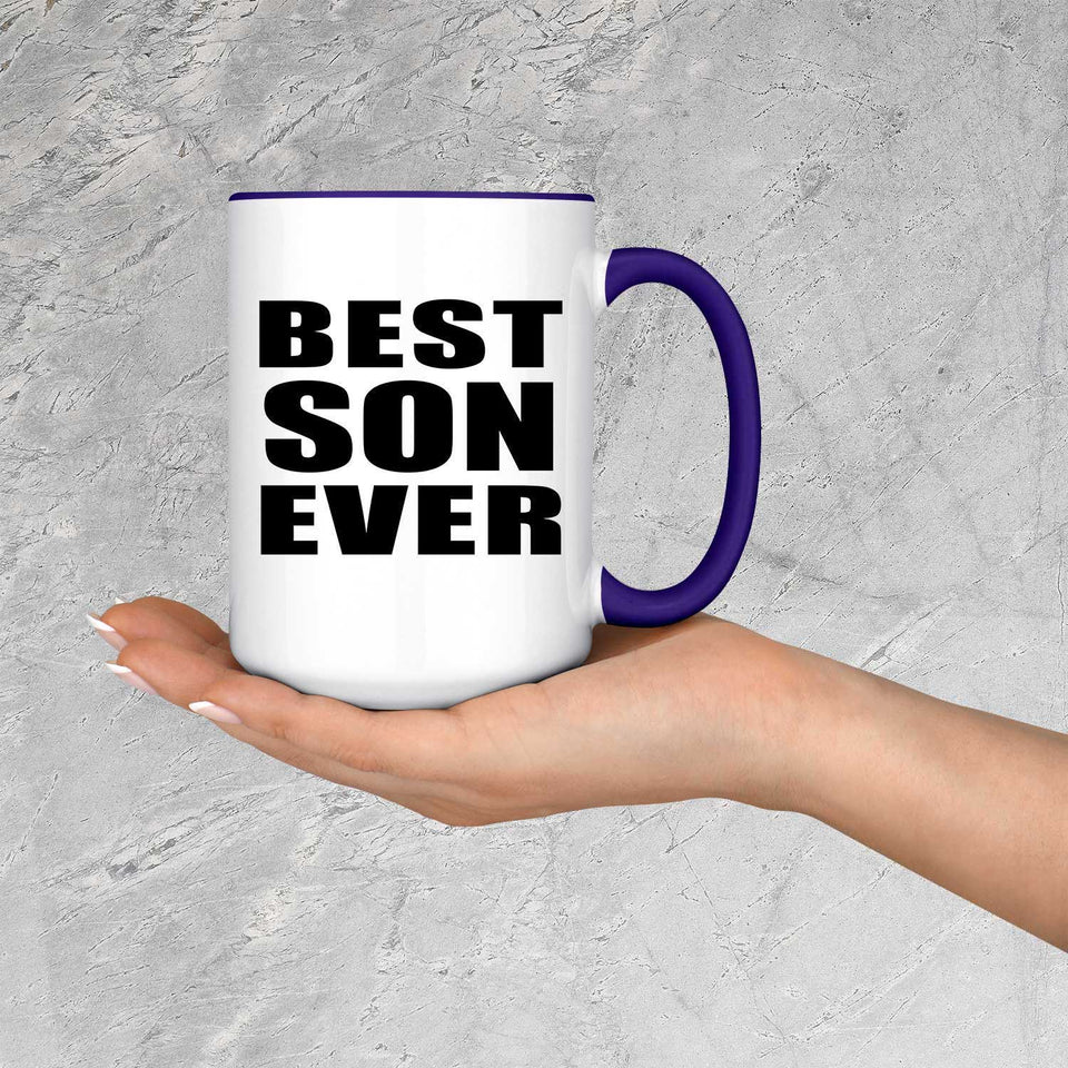 Best Son Ever - 15oz Accent Mug Purple