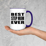 Best Step Mum Ever - 15oz Accent Mug Purple