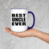 Best Uncle Ever - 15oz Accent Mug Purple