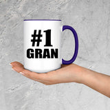 Number One #1 Gran - 15oz Accent Mug Purple
