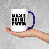 Best Artist Ever - 15oz Accent Mug Purple