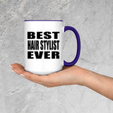 Best Hair Stylist Ever - 15oz Accent Mug Purple