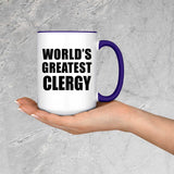 World's Greatest Clergy - 15oz Accent Mug Purple