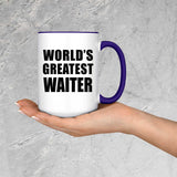World's Greatest Waiter - 15oz Accent Mug Purple