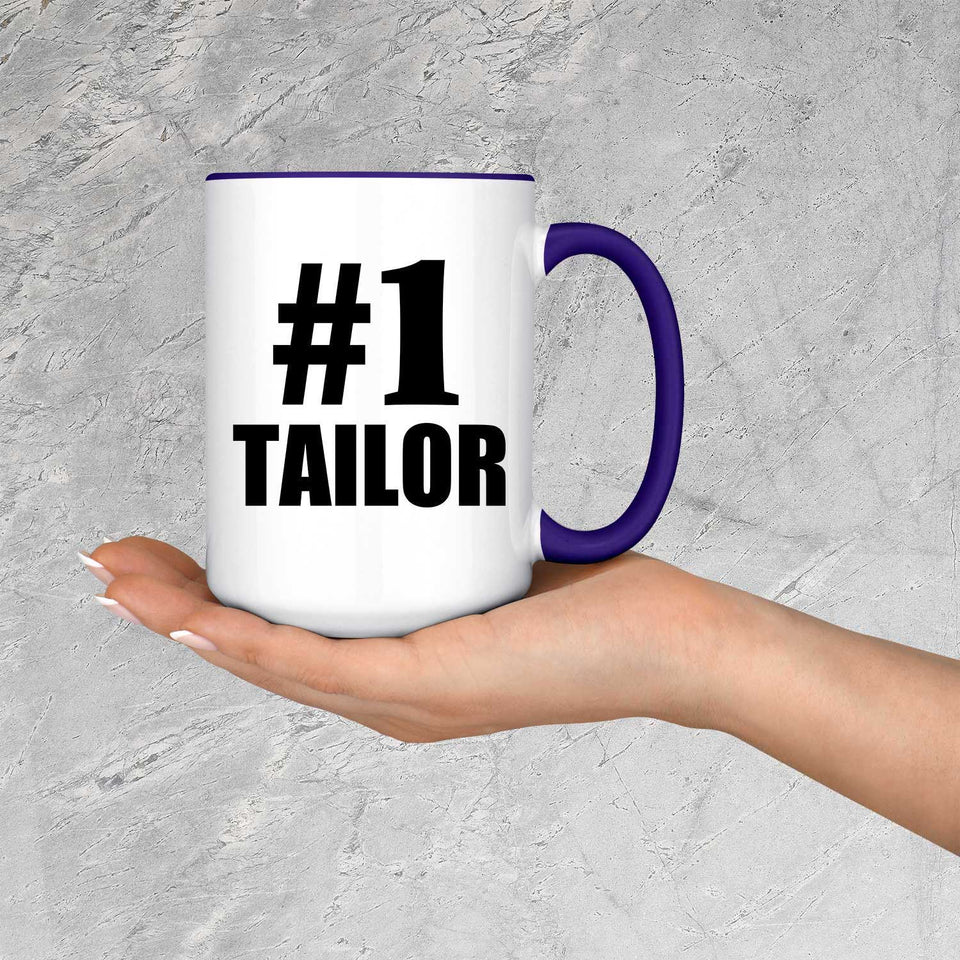 Number One #1 Tailor - 15oz Accent Mug Purple