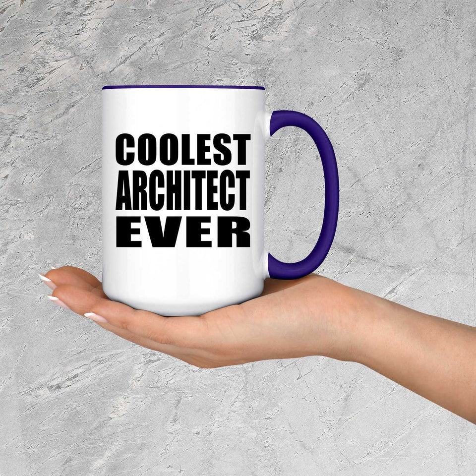 Coolest Architect Ever - 15oz Accent Mug Purple
