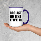 Coolest Artist Ever - 15oz Accent Mug Purple