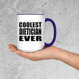 Coolest Dietician Ever - 15oz Accent Mug Purple