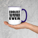 Coolest Tax Preparer Ever - 15oz Accent Mug Purple