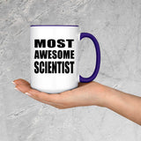 Most Awesome Scientist - 15oz Accent Mug Purple