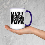 Best Electrical Technician Ever - 15oz Accent Mug Purple
