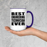 Best Engineering Technician Ever - 15oz Accent Mug Purple